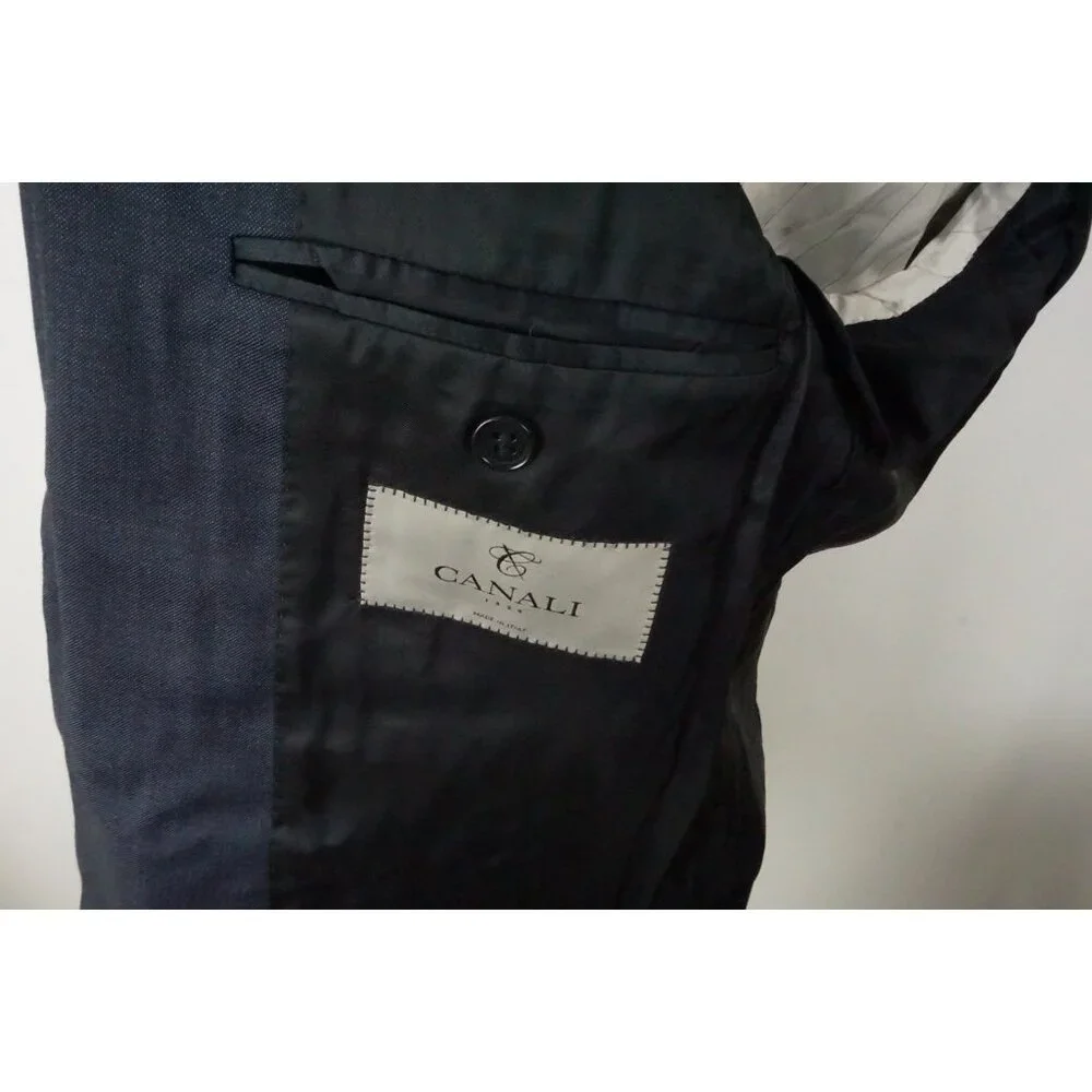 Canali 1934 CURRENT Water Resistant Blue Wool Sport Coat Jacket Sz 40R